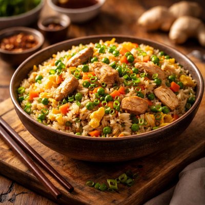 Chinese chicken fried rice