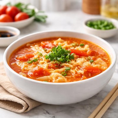 Chinese egg tomato soup