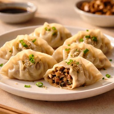 Chinese mushroom dumplings