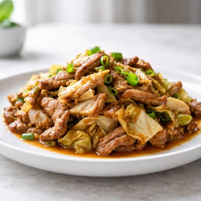 Chinese pork and cabbage