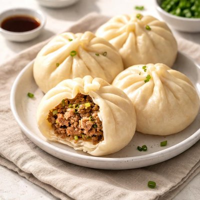 Chinese pork onion bun
