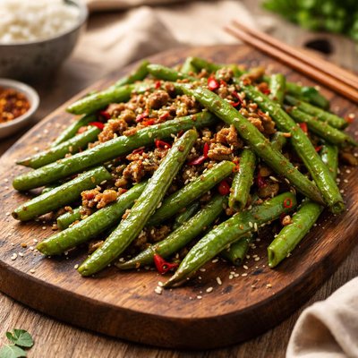 Chinese stir fried green beans