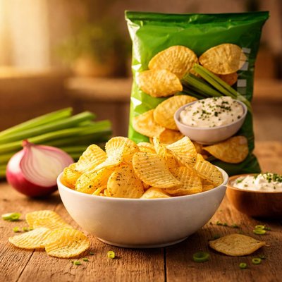 Chio chips hagymas tejfolos