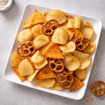 Chip mix with pretzels