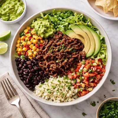 Chipotle barbacoa bowl