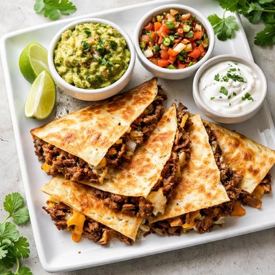 Chipotle barbacoa quesadilla