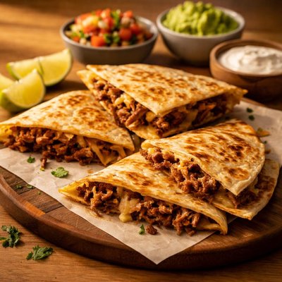 Chipotle barbacoa quessadilla