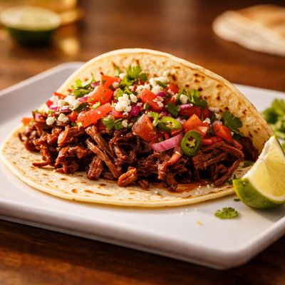 Chipotle barbacoa taco