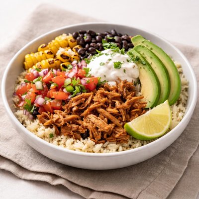 Chipotle bowl chicken barbacoa