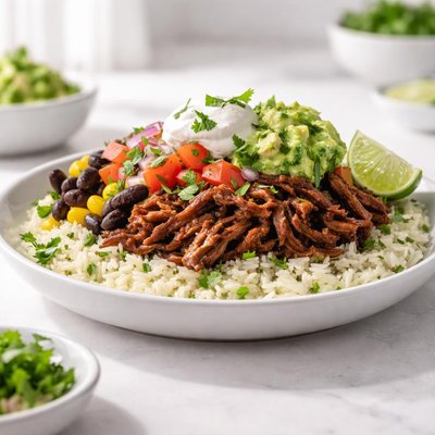 Chipotle burrito bowl barbacoa
