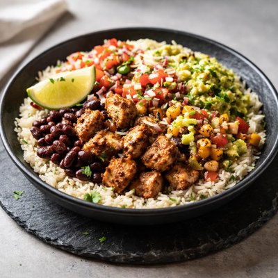 Chipotle burrito bowl w chicken