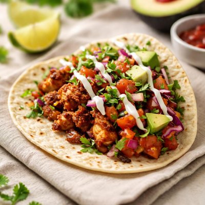 Chipotle chicken taco