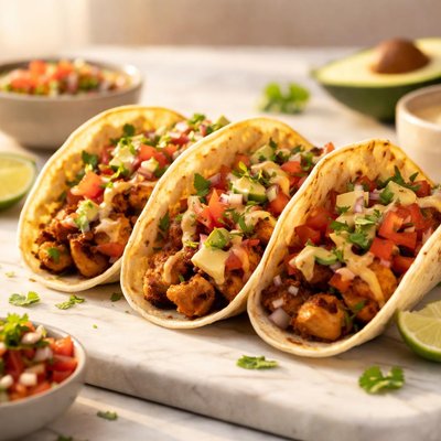 Chipotle chicken tacos