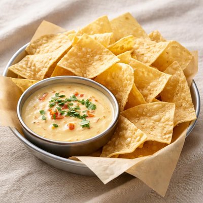 Chipotle chips and queso