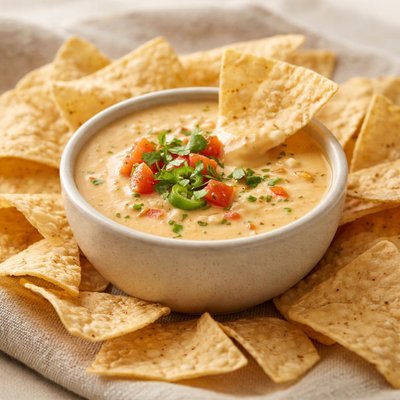 Chipotle chips queso