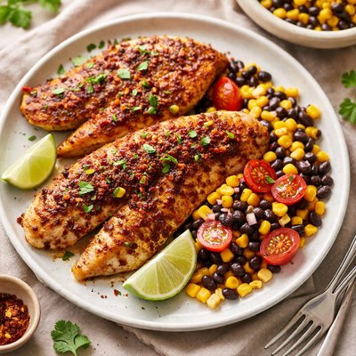 Chipotle crusted lime tilapia