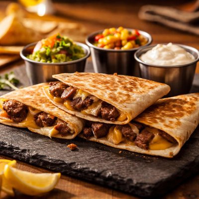 Chipotle kids steak quesidilla