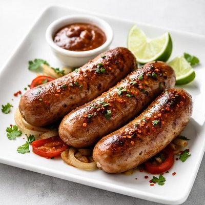 Chipotle pork sausage