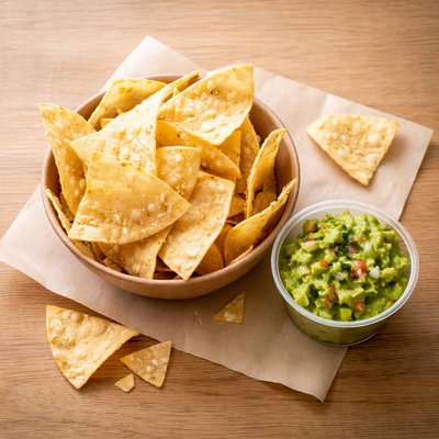 Chipotle small chips and guac