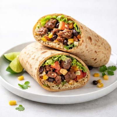 Chipotle steak wrap booster juice