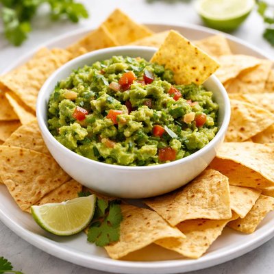 Chips and guacamole