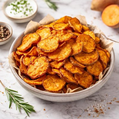 Chips de batata doce