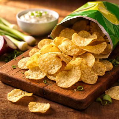 Chips lays onion