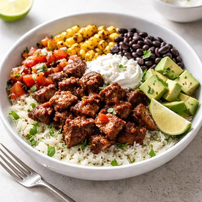 Chiptole brisket bowl