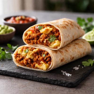 Chirizo and egg buritto