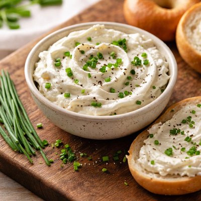 Chive wipped cream cheese