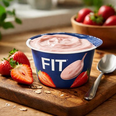 Chobani fit strawberry yoghurt