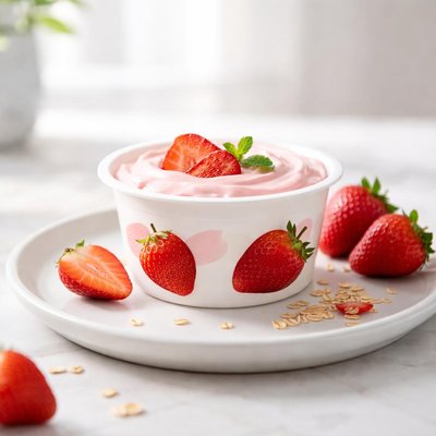 Chobani less sugar strawberry