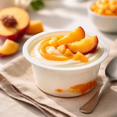 Chobani peach cup