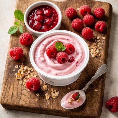 Chobani rasberry yogurt