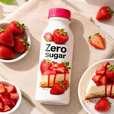 Chobani zero sugar drink strawberry cheesecake