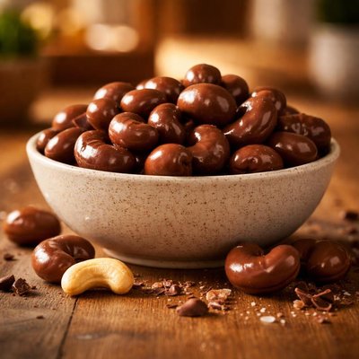 Chocalate covered cashews