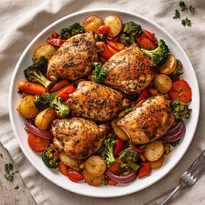 Chocken with vegtables