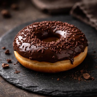 Choclate dip donut