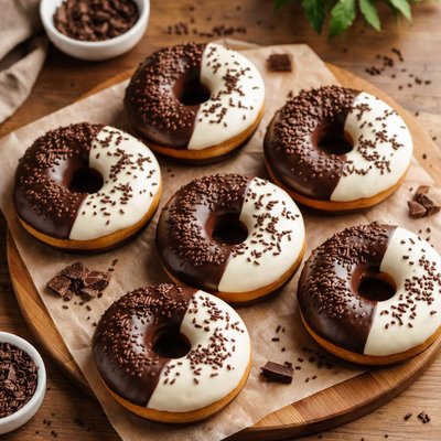 Choco duo donuts