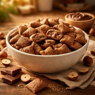 Choco hazelnut pillows