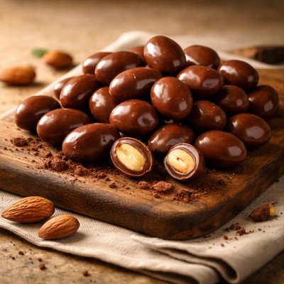 Chocolare covered almonds