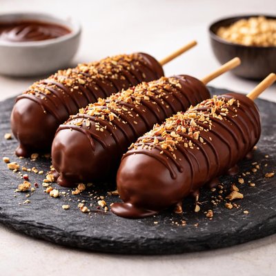 Chocolate-covered corn dogs