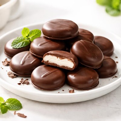 Chocolate-covered mint candy