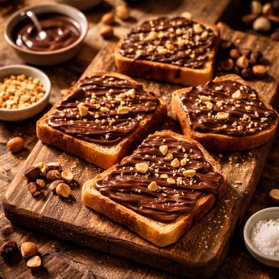 Chocolate-covered toast