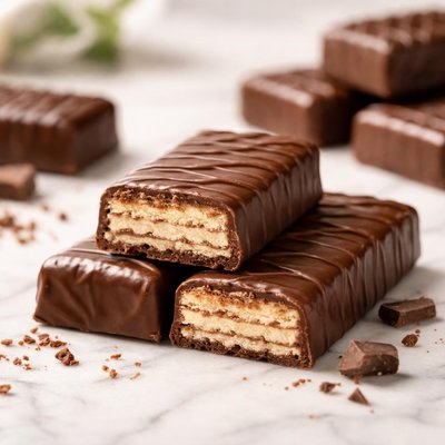 Chocolate-covered wafer