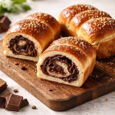 Chocolate-filled bread