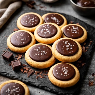 Chocolate-topped cookies