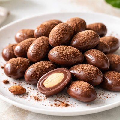 Chocolate almonds