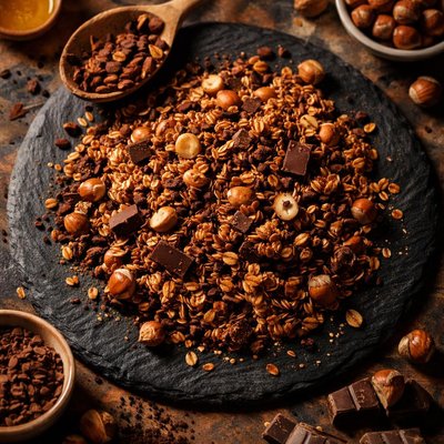 Chocolate and hazel granola