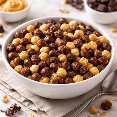 Chocolate and peanut butter cereal